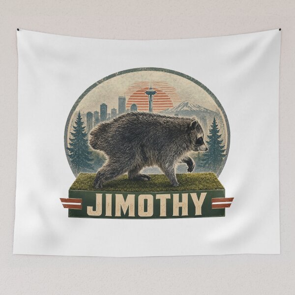 Item preview, Jimothy Viral Raccoon – Funny Trash Panda, Seattle Wildlife designed and sold by Mohamedeinoo.