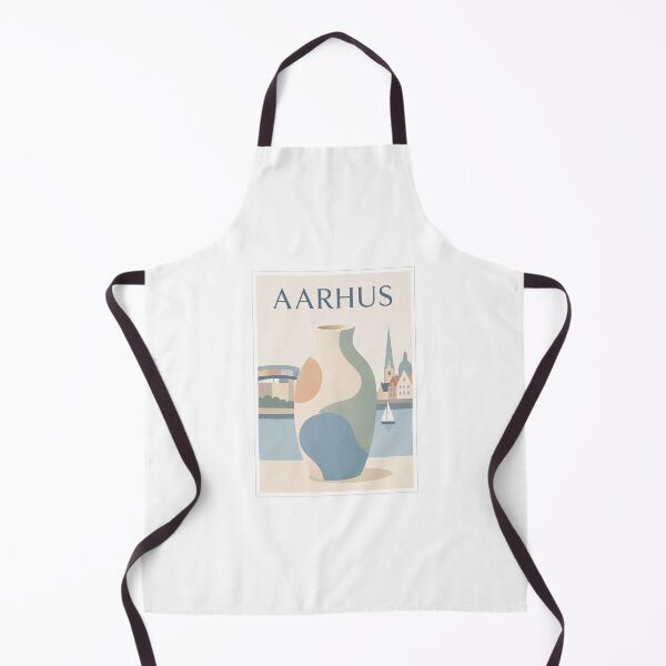 Item preview, Aarhus Scandinavian Ceramic Vase Poster designed and sold by Beyond Destinations.