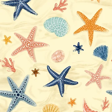 Artwork thumbnail, Starfish Pattern by Allywork