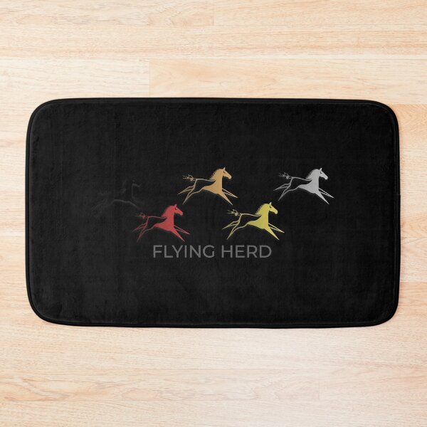Item preview, Five Galloping Steeds Color Spectrum Graphic designed and sold by TypoEmporium.
