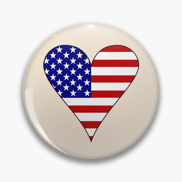 Item preview, USA Heart Flag Non-Traditional designed and sold by AuntieShoe.