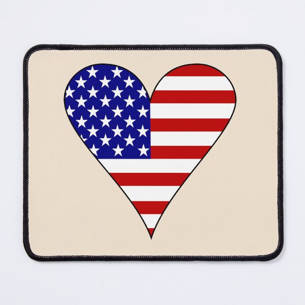 Item preview, USA Heart Flag Non-Traditional designed and sold by AuntieShoe.