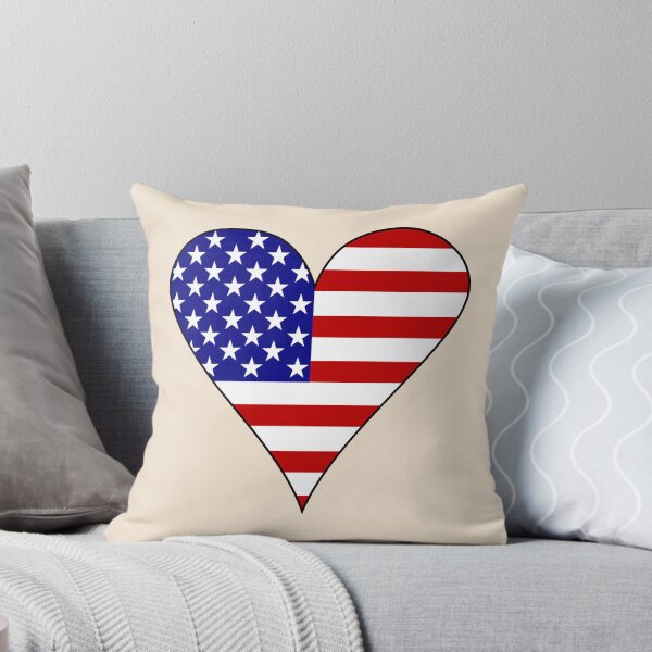 Item preview, USA Heart Flag Non-Traditional designed and sold by AuntieShoe.