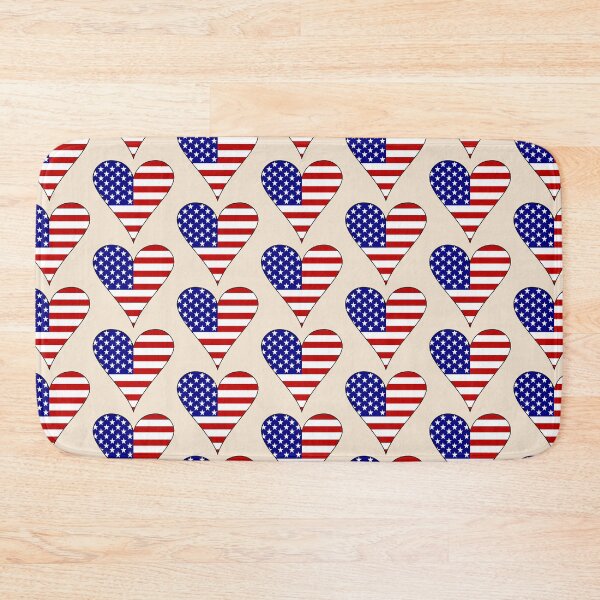 Item preview, USA Heart Flag Non-Traditional designed and sold by AuntieShoe.