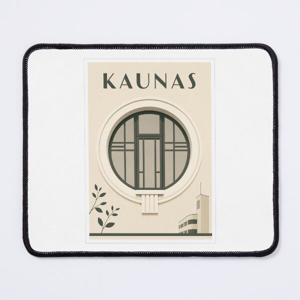 Item preview, Kaunas Modernist Round Window Poster designed and sold by Beyond Destinations.