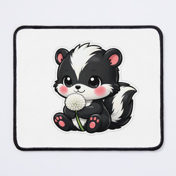 Item preview, Cute Baby Skunk Holding A Dandelion designed and sold by Owcomm.