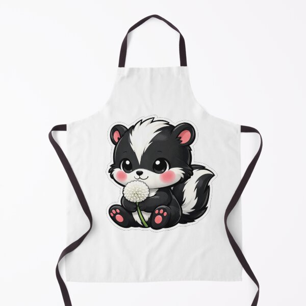 Item preview, Cute Baby Skunk Holding A Dandelion designed and sold by Owcomm.
