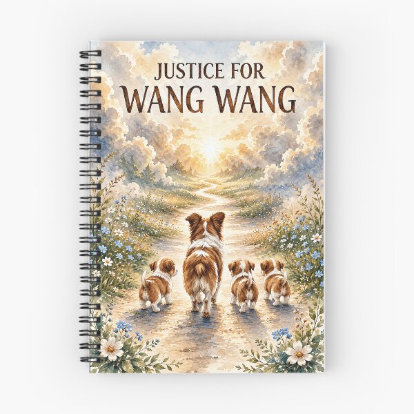 Item preview, Justice for Wang Wang “Path to Heaven” Mother Dog Puppies Memorial Gift designed and sold by MorningJoco.