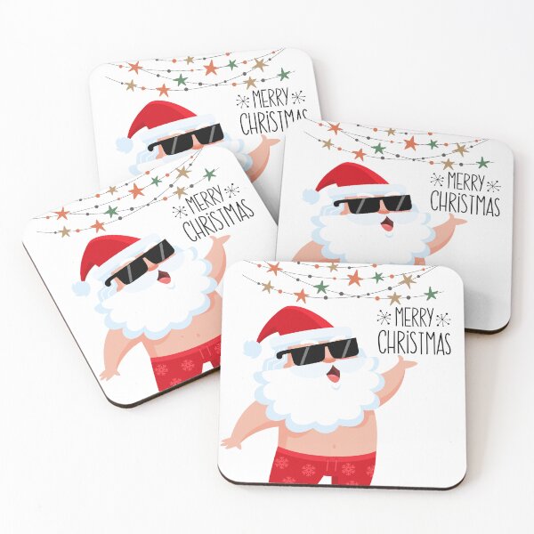 Item preview, Funny Beach Santa Merry Christmas Summer Vacation designed and sold by     Sela Art .