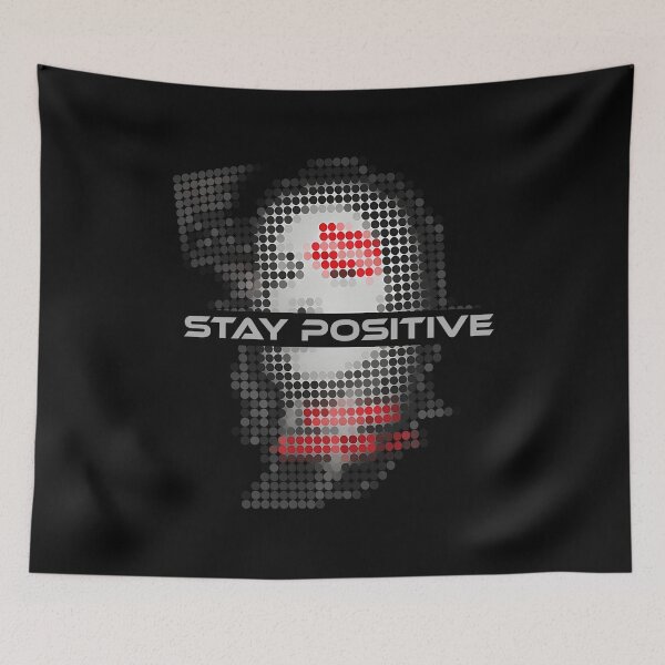 Item preview, Dithered Profile With Red Accent Dot Art designed and sold by TypoEmporium.