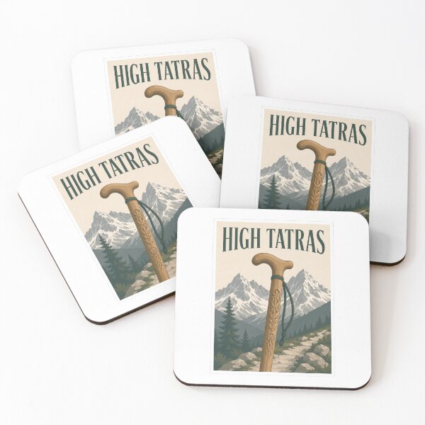 Item preview, High Tatras Carved Hiking Stick Poster designed and sold by Beyond Destinations.