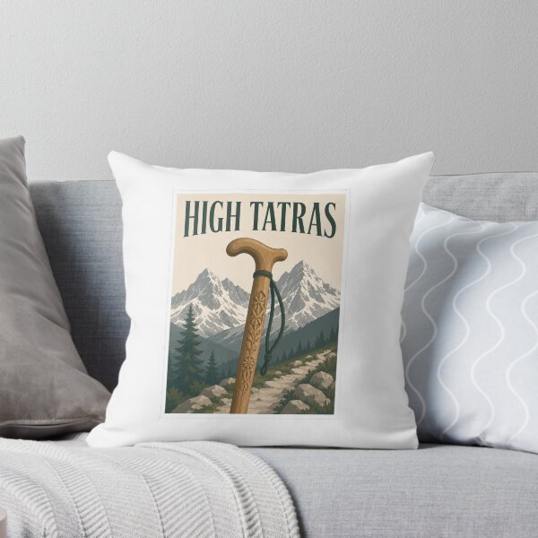 Item preview, High Tatras Carved Hiking Stick Poster designed and sold by Beyond Destinations.