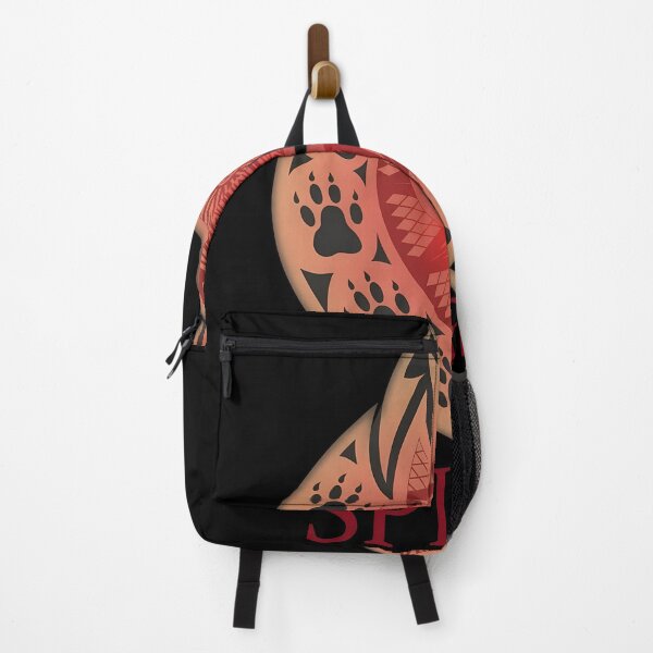 Item preview, Stylized Wolf Head Tribal Red Gold Graphic designed and sold by WhimsyWephy.