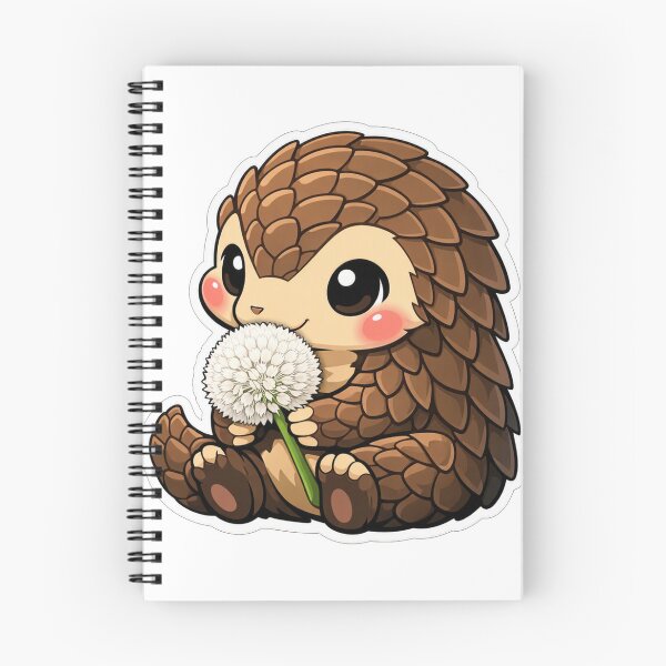 Item preview, Cute Baby Pangolin Holding White Dandelion designed and sold by Owcomm.