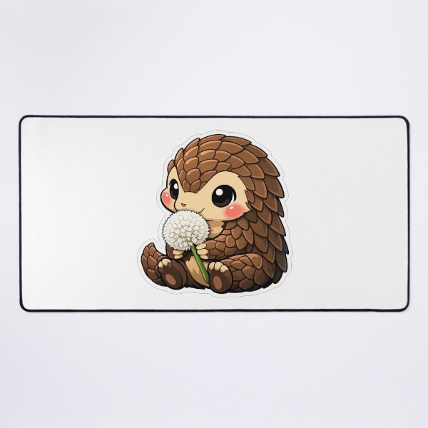 Item preview, Cute Baby Pangolin Holding White Dandelion designed and sold by Owcomm.