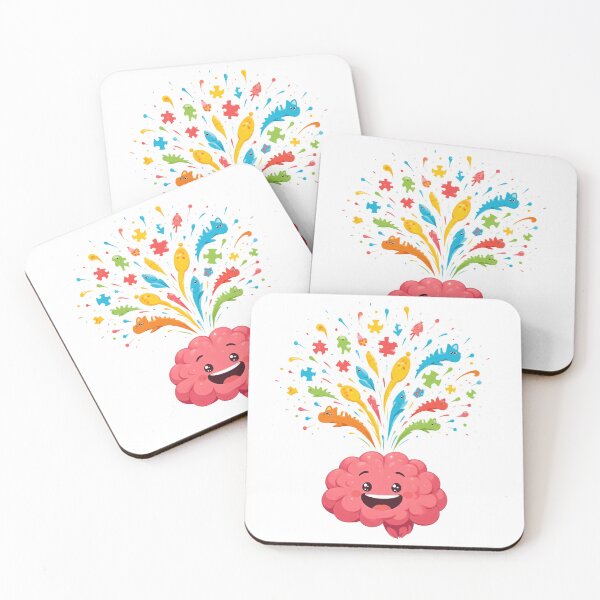 Item preview, Special Interest Infodump Sticker – Neurodivergent Brain Explosion Art designed and sold by Flownow.