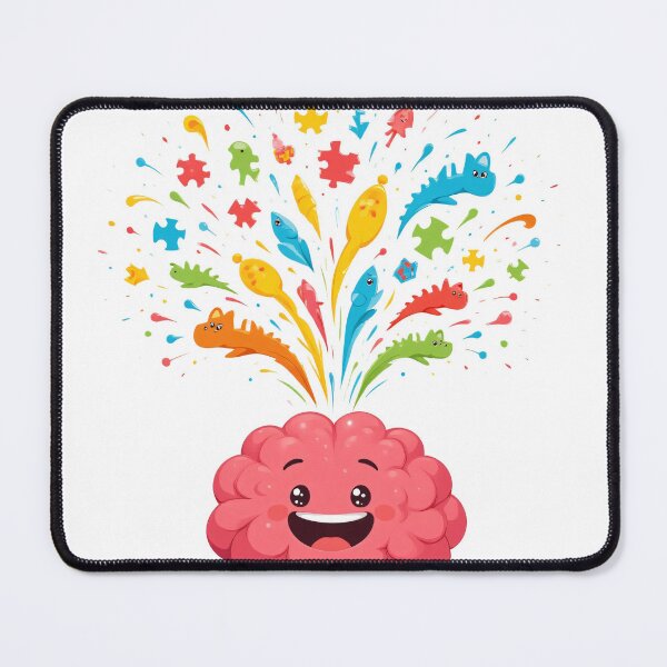 Item preview, Special Interest Infodump Sticker – Neurodivergent Brain Explosion Art designed and sold by Flownow.