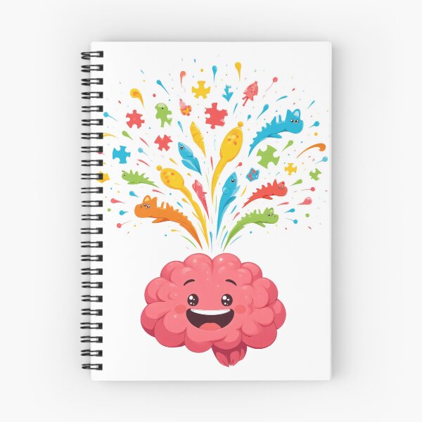 Item preview, Special Interest Infodump Sticker – Neurodivergent Brain Explosion Art designed and sold by Flownow.
