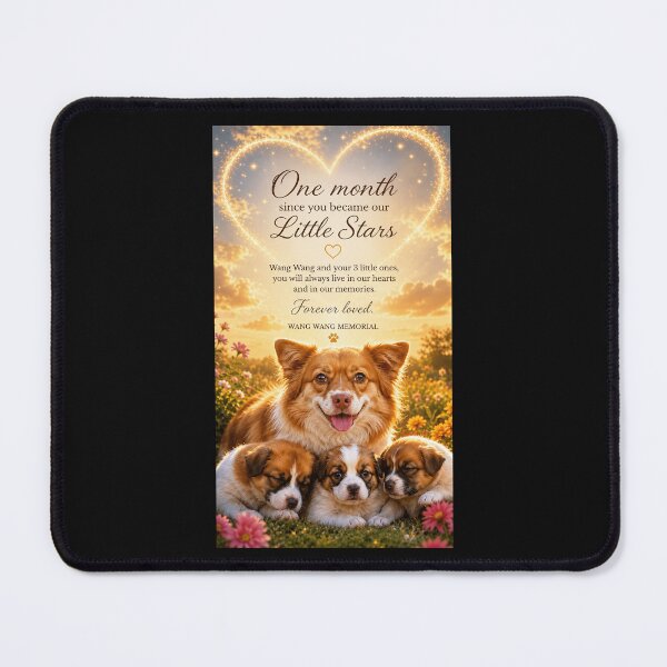Item preview, Justice for Wangwang “One Month Little Stars” Memorial Mother Dog Gift designed and sold by CanvasFuse.