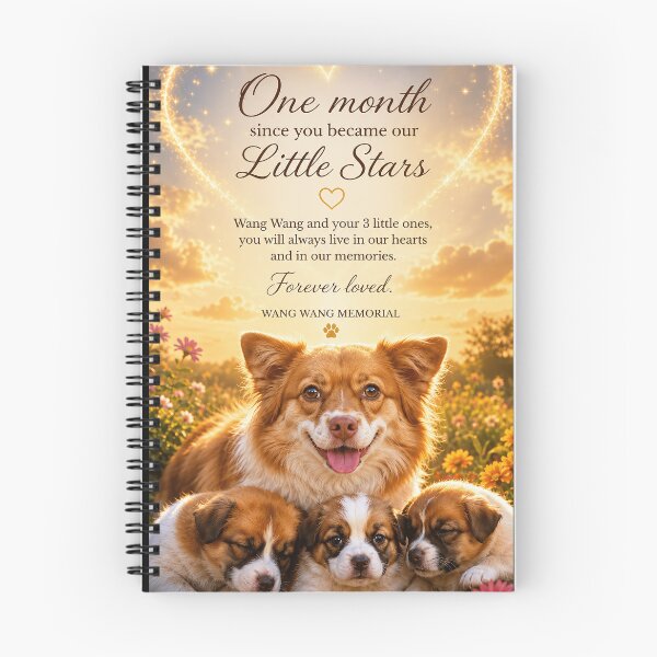 Item preview, Justice for Wangwang “One Month Little Stars” Memorial Mother Dog Gift designed and sold by CanvasFuse.