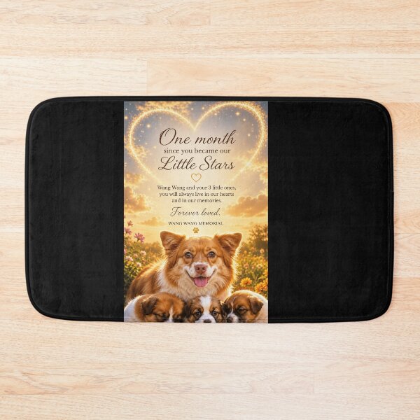 Item preview, Justice for Wangwang “One Month Little Stars” Memorial Mother Dog Gift designed and sold by CanvasFuse.
