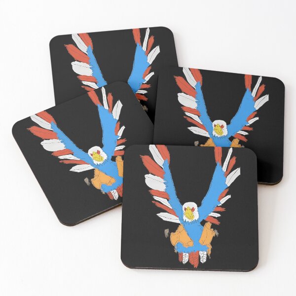 Item preview, Vibrant Hand Drawn Flying Bird Emblem designed and sold by WhimsyWephy.