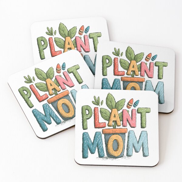 Item preview, Plant Mom Bold Crayon Color Text Design designed and sold by RichardRags.