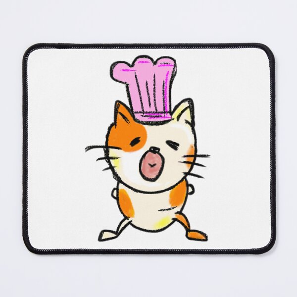 Item preview, Chef Kitty Yawning Cute Digital Art designed and sold by MiraMiraMagic.