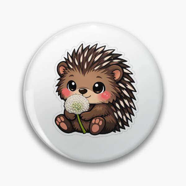 Item preview, Cute Little Hedgehog Holding A Dandelion designed and sold by Owcomm.