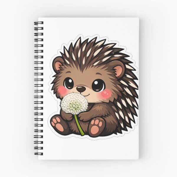Item preview, Cute Little Hedgehog Holding A Dandelion designed and sold by Owcomm.