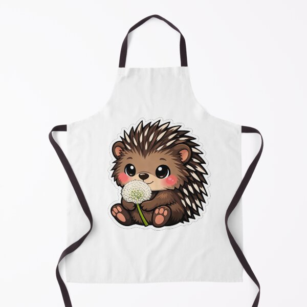 Item preview, Cute Little Hedgehog Holding A Dandelion designed and sold by Owcomm.