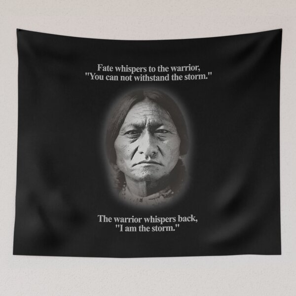 Item preview, Warrior I Am The Storm Motivational Portrait designed and sold by WhimsyWephy.