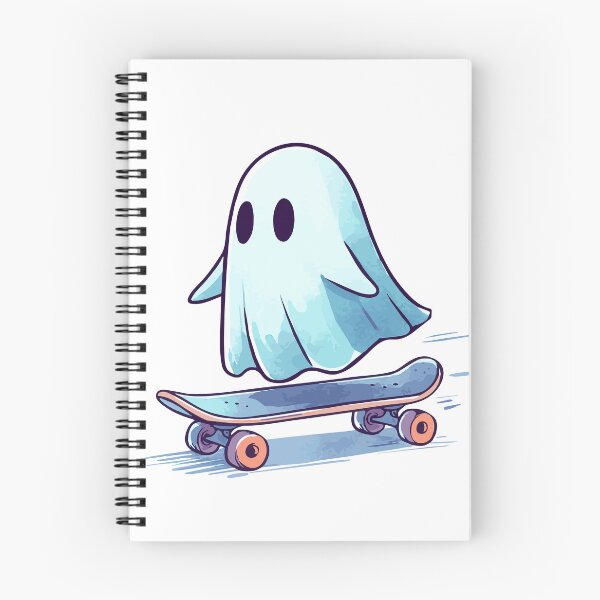 Item preview, Cutesy Skateboarding Ghost Summerween designed and sold by pixiedustpaint.