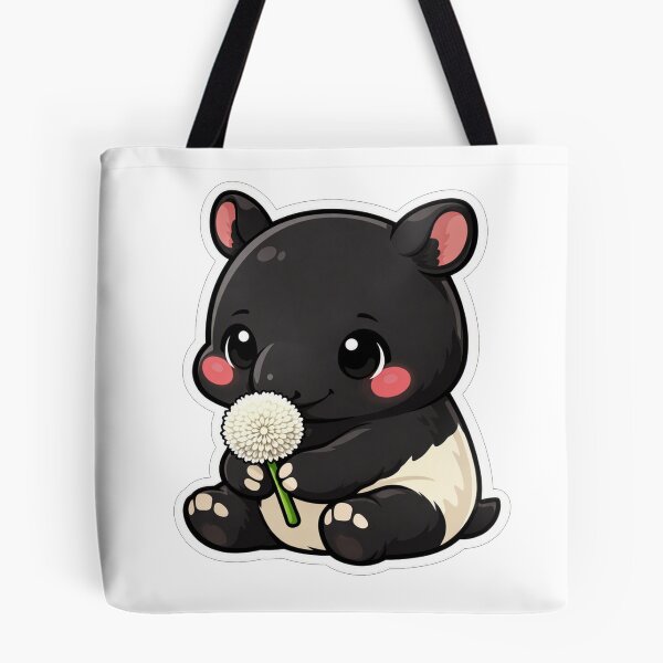 Item preview, Cute Baby Tapir Holding White Flower designed and sold by Owcomm.