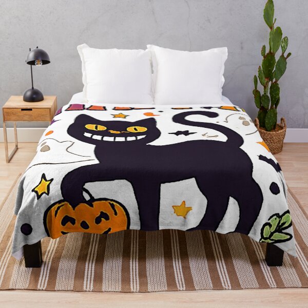 Item preview, Happy Halloween Black Cat Pumpkin Graphic designed and sold by The secret storage room.