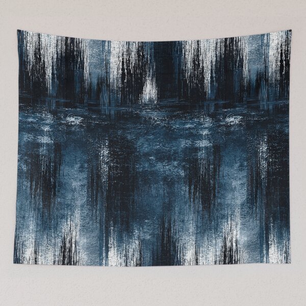 Item preview, Slate Blue Streaked Industrial Metal Art designed and sold by Piotrek0001.