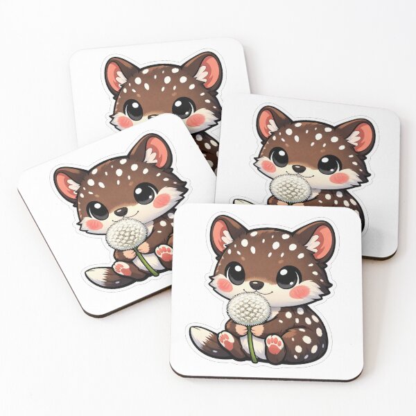 Item preview, Cute Fawn Holding A White Dandelion Flower designed and sold by Owcomm.