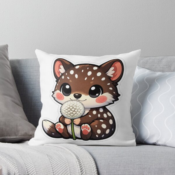 Item preview, Cute Fawn Holding A White Dandelion Flower designed and sold by Owcomm.