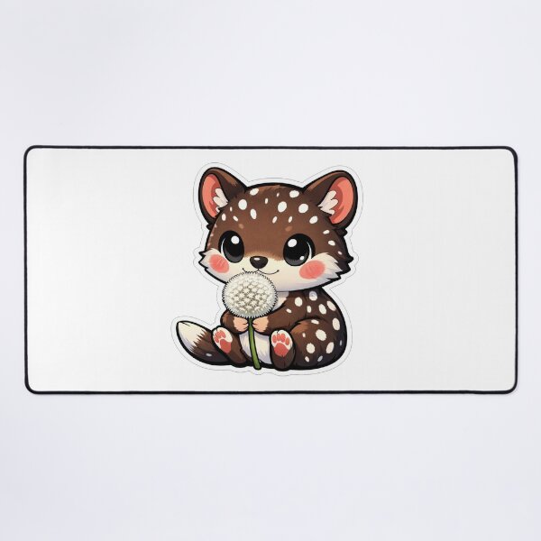 Item preview, Cute Fawn Holding A White Dandelion Flower designed and sold by Owcomm.