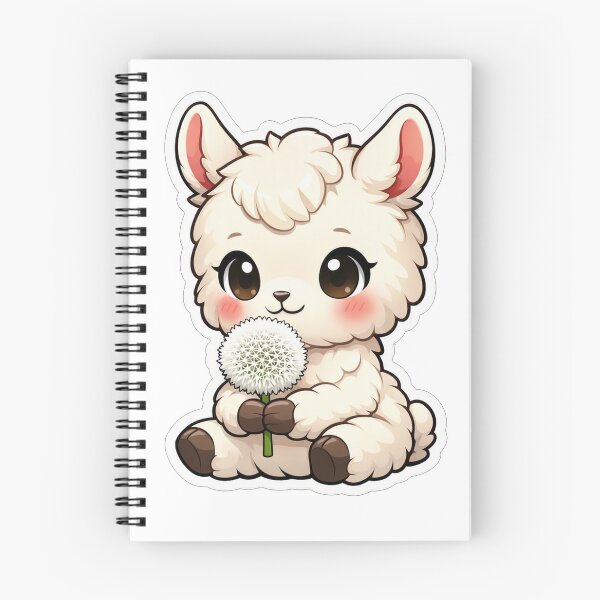 Item preview, Cute Fluffy Alpaca Holding A Dandelion designed and sold by Owcomm.