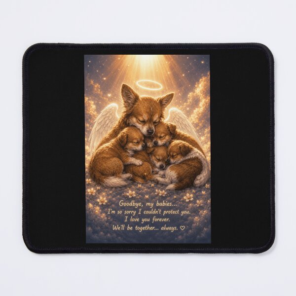 Item preview, Justice for Wangwang “Goodbye My Babies” Angel Mother Dog Memorial Gift designed and sold by CanvasFuse.