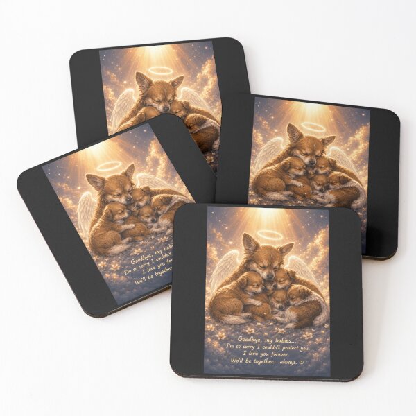 Item preview, Justice for Wangwang “Goodbye My Babies” Angel Mother Dog Memorial Gift designed and sold by CanvasFuse.