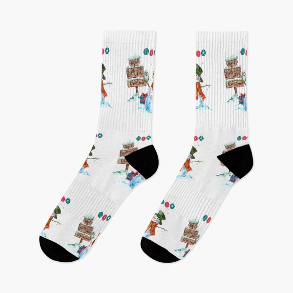 Item preview, Watercolor Snowman Merry Christmas Winter Holiday designed and sold by     Sela Art .