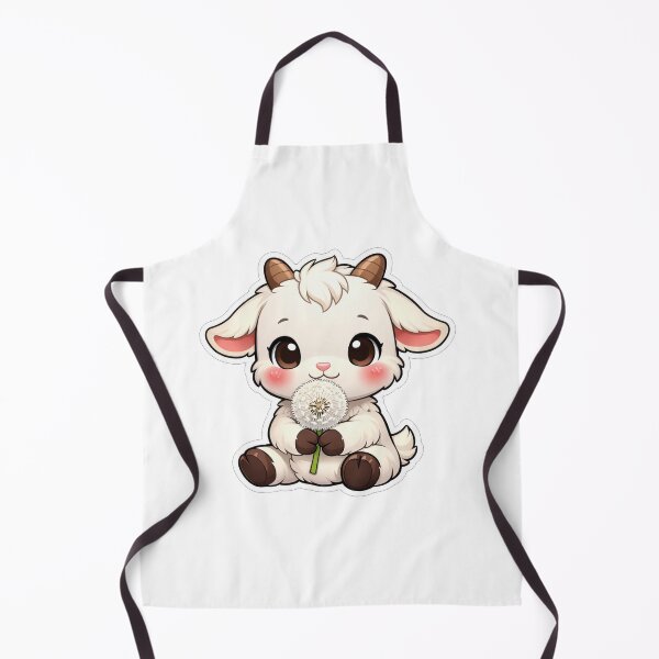 Item preview, Cute Baby Goat Holding A Dandelion designed and sold by Owcomm.