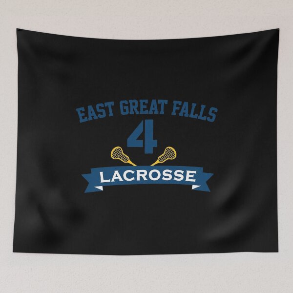 Item preview, East Great Falls Lacrosse Number 4 Support designed and sold by Inkirra.