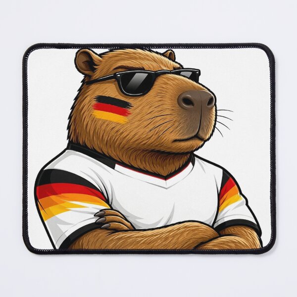 Item preview, German Capybara Soccer Championship Fan designed and sold by denybz.