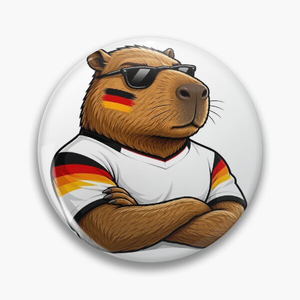 Item preview, German Capybara Soccer Championship Fan designed and sold by denybz.
