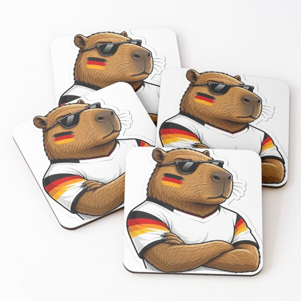 Item preview, German Capybara Soccer Championship Fan designed and sold by denybz.
