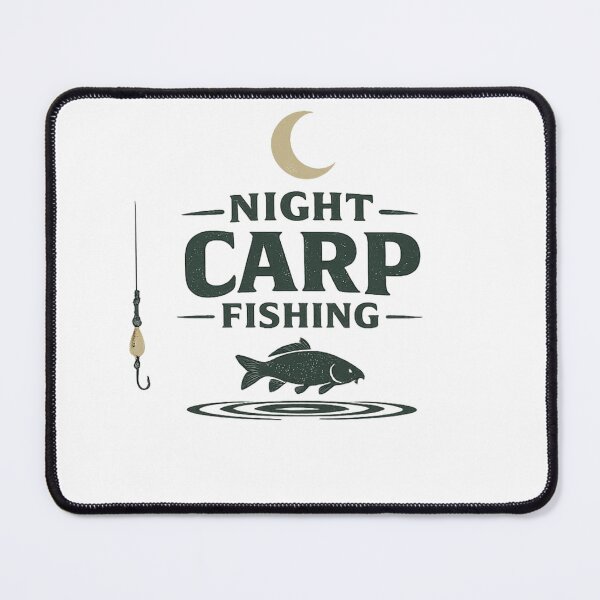 Item preview, Night Carp Fishing Graphic for Anglers designed and sold by OddHobbyClub.