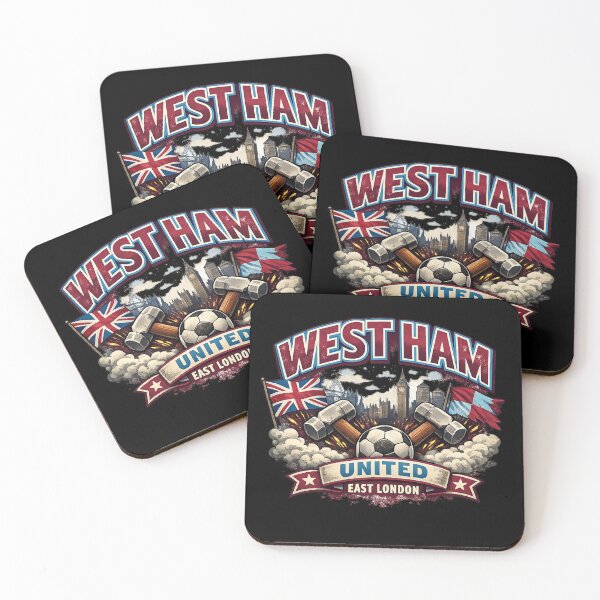 Item preview, West Ham United Vintage Football Fan Art | East London Hammers Supporter Design designed and sold by GarnerSupplyCo.